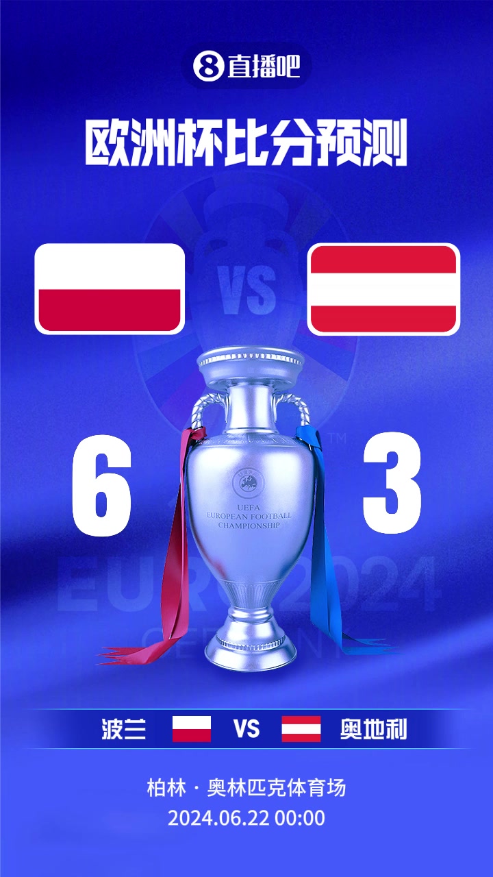 抢分关键战！欧洲杯波兰vs奥地利截图比分预测